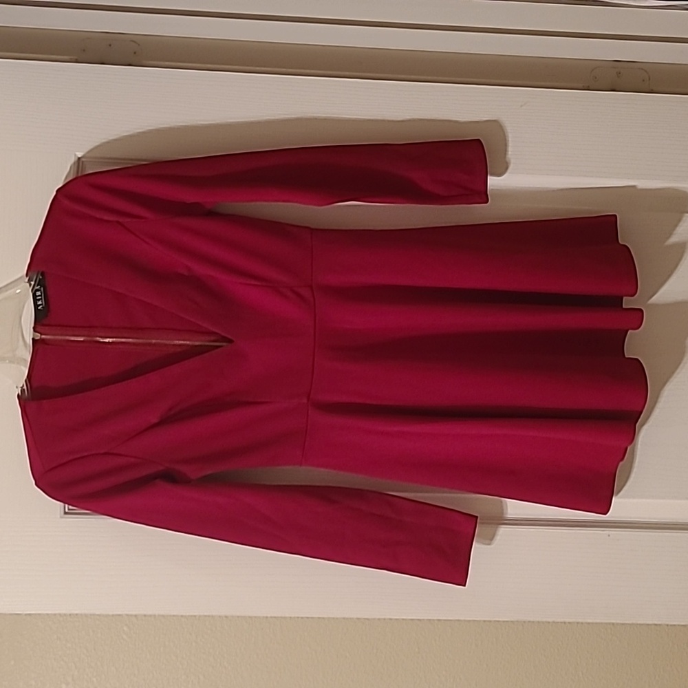 AKIRA Mini Dress Red Long Sleeves, Woman Sz M